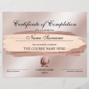 Conclusão do curso de Prêmio do certificado de con