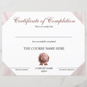 Conclusão do curso de Prêmio do certificado de con