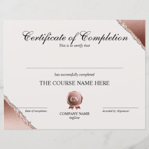 Conclusão do curso de Prêmio do certificado de con