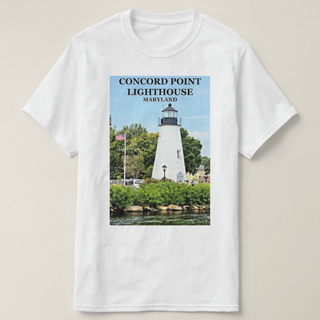 Concord Point Lighthouse, Maryland T-Shirt (Frente do Design)