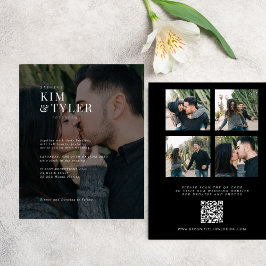 Concurso de casamento do código QR para colagem de