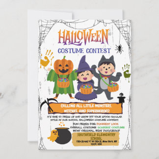 Concurso Figurino de Halloween Convite