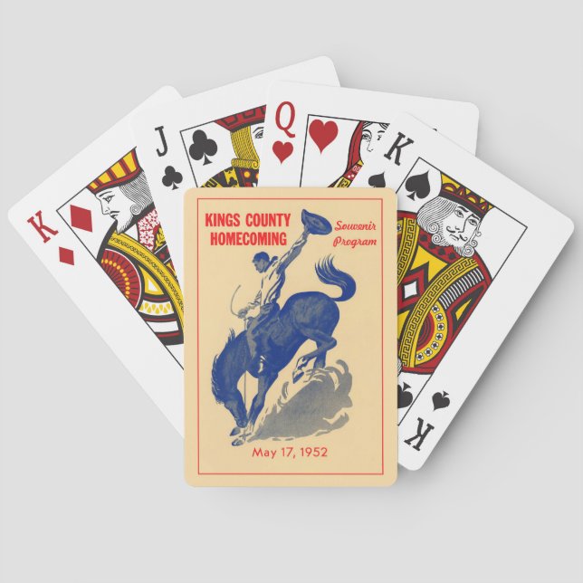 CONDADO DE KINGS - HANFORD - CARTAS DE BARALHO DA  (Verso)