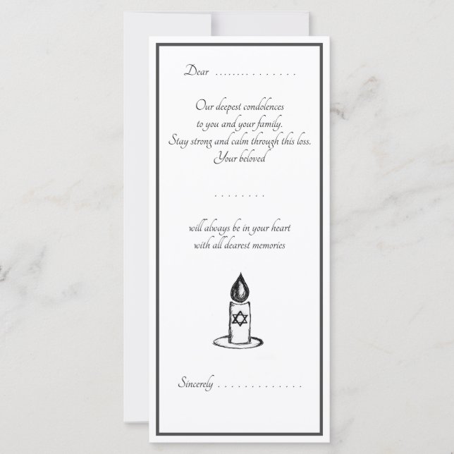 Condolences card (Frente)