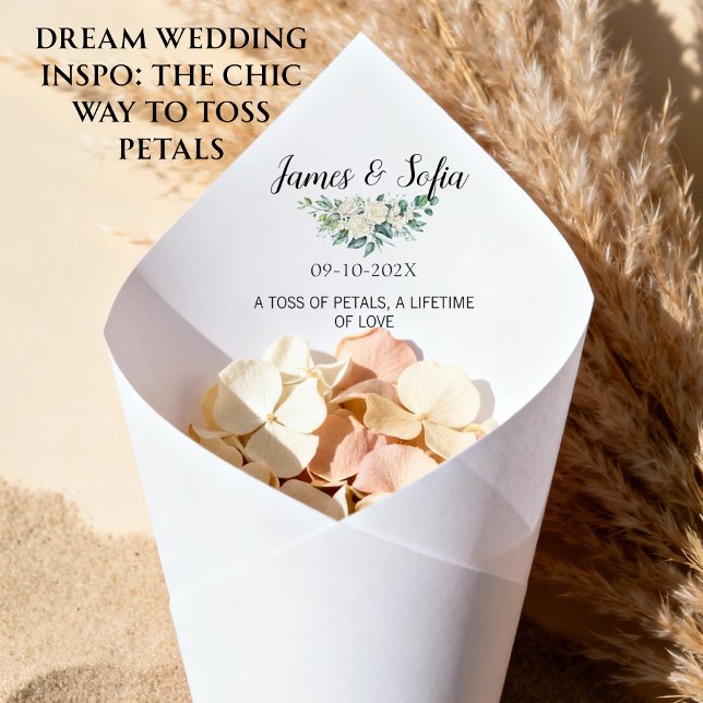 Cone de Papel para Pétalas de Flores no Casamento (petal toss cone wedding cones for petal wedding future wedding plans cones ceremony petal cone)