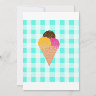 cone de waffle gelado