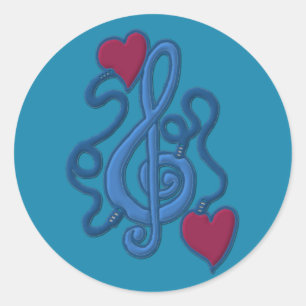 Conectado A Adesivos Music Blue Note