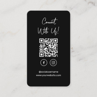 Conecte-se com o Cartão de visita de Código QR de
