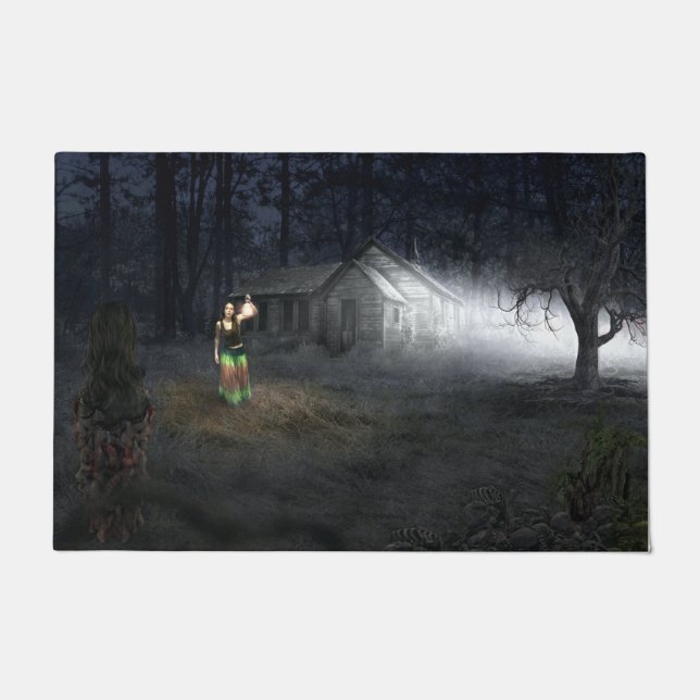 Cones de pinheiro revestidos de gelo na tapete do  (Frente)