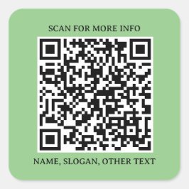 Conexão ao quadrado: Autocolante de código QR come