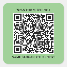 Conexão ao quadrado: Autocolante de código QR come