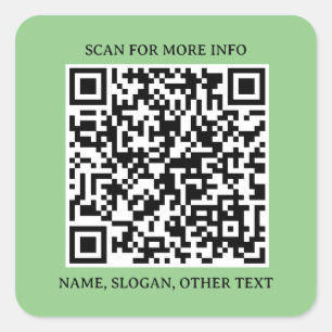 Conexão ao quadrado: Autocolante de código QR come