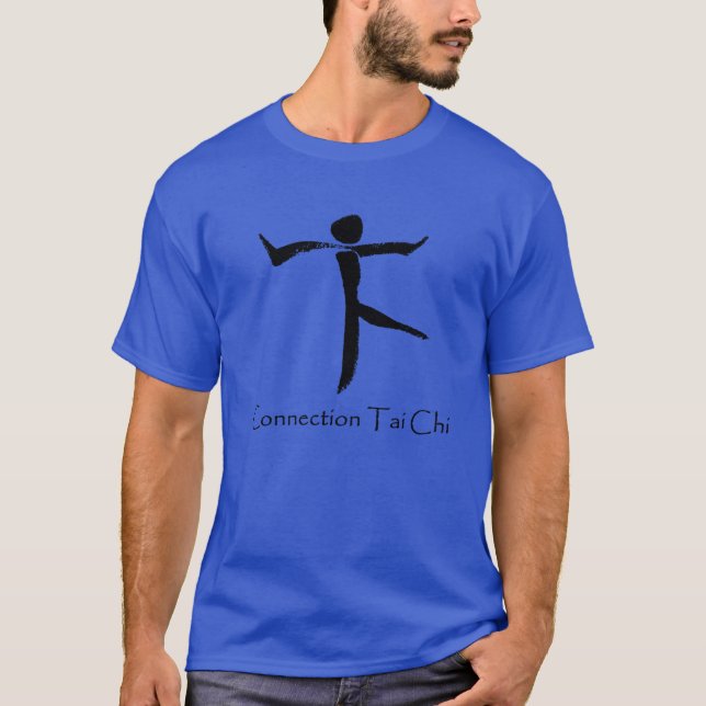 Conexão Tai Chi - Logotipo preto T-Shirt (Frente)
