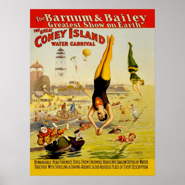 Coney Island Sideshow Poster (Frente)