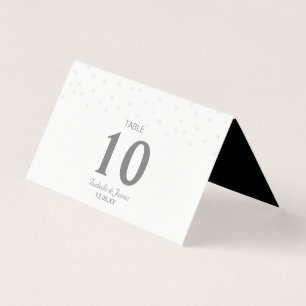 Confete Chic Pearl em Casamento Preto e Branco