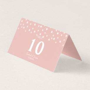Confete de Pérola em Casamento Dourado Rosa