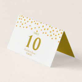 Confete Dourado em Casamento Preto e Branco