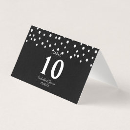 Confete Pérola Chic em Casamento Preto