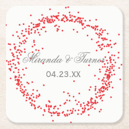 Confete Vermelho - Porta-copos Personalizado