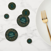 Confetes de Mesa para Casamento na Floresta Encant