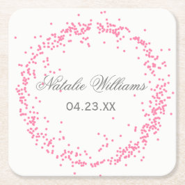Confetes Rosa - Porta-copos Personalizado