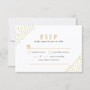 Confeti Dourado Falso Buffet Casamento RSVP
