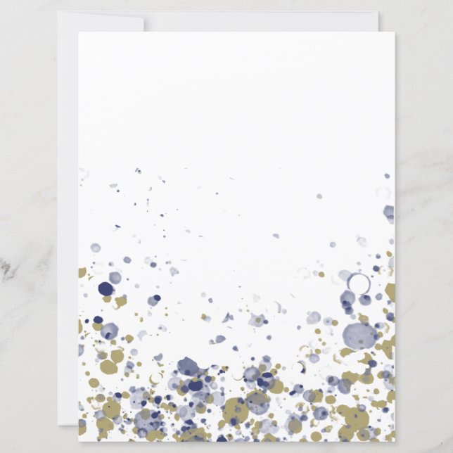 Confetti Blue Dourado (Frente)