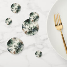 Confetti de Mesa Botânica de Aquarela