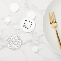 Confetti de Mesa com marca de logotipo