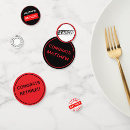 Confetti de Mesa de Partido de Aposentação Persona