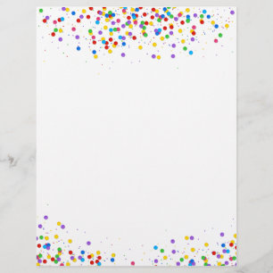 Confetti, Decorativo Colorido, com Cabeça Letal