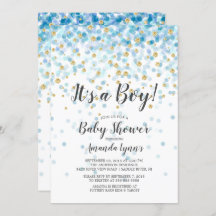 Confetti é um convite para Chás de fraldas