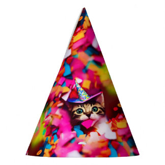 Confetti Eater Gatinho - Chapéus de Festa de Gato