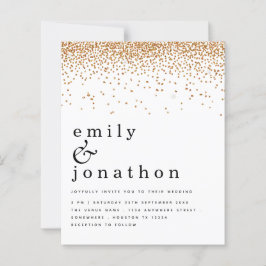 Confetti Glitter Casamento Dourado de Orçamento Co