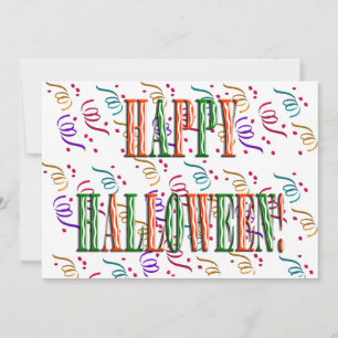 Confetti & Halloween Festival Texto Convite