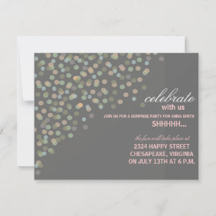 Confetti Themed Convite de festas