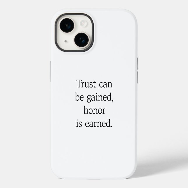 Confiança e capas de iphone de Honra (Verso)