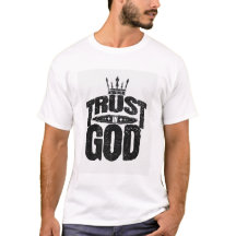Confiança em Deus Camisa Gráfica - Confiança em De