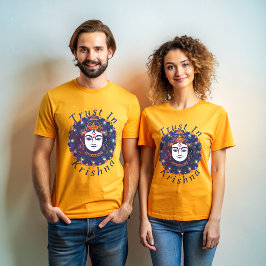 Confiança na camiseta inspiracional Krishna