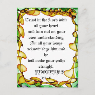 Confiança no cartão postal colorido Abstrato