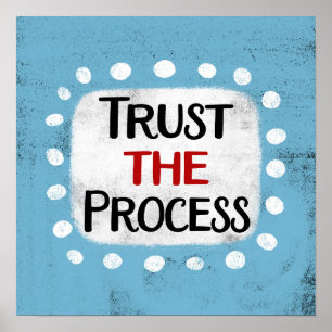 Confiar Na Arte Do Poster De Processo