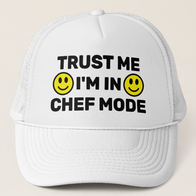Confie em Mim - Estou no Modo Chef™ Boné de Caminh (Frente)