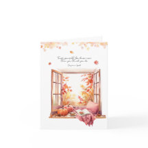 Confie em si próprio Cartão de Nota de outono