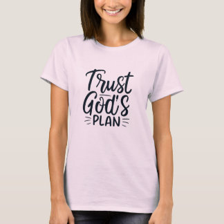 Confie na Design do Plano T-Shirt de Deus