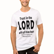 Confie no Senhor Provérbios 3 5 KJV Camiseta Mascu