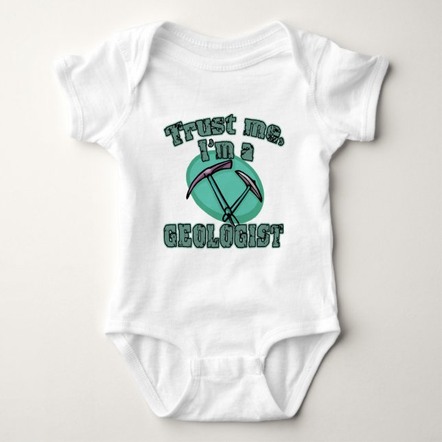 Confie que eu mim é camiseta de um geólogo (Frente)