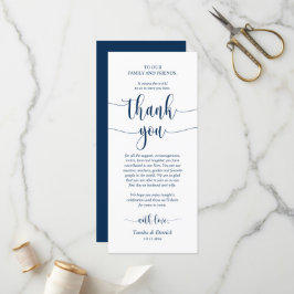 Configuração De Casamento Obrigado, Cartão Azul Ma