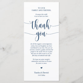 Configuração De Casamento Obrigado, Cartão Azul Ma