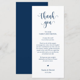 Configuração De Casamento Obrigado, Cartão Azul Ma