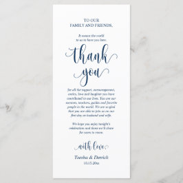 Configuração De Casamento Obrigado, Cartão Azul Ma